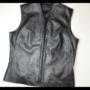 Genuine Leather Vest sz  M/L?